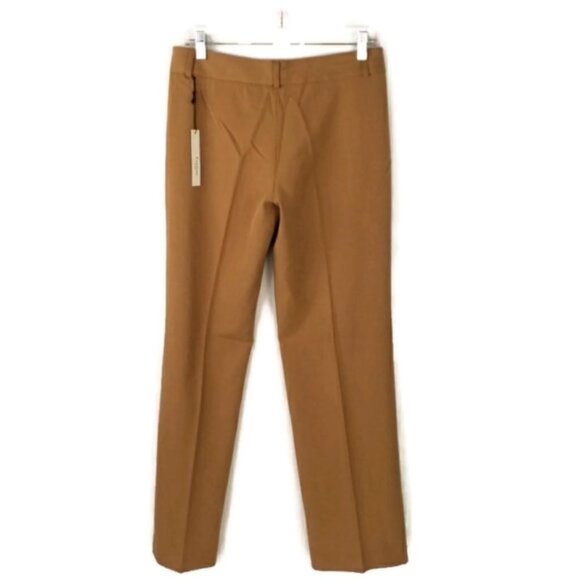 Vertigo Toast Camel Mid Rise Flat Front Wide Leg Dress Pants Womens Size 8 - Picture 3 of 13